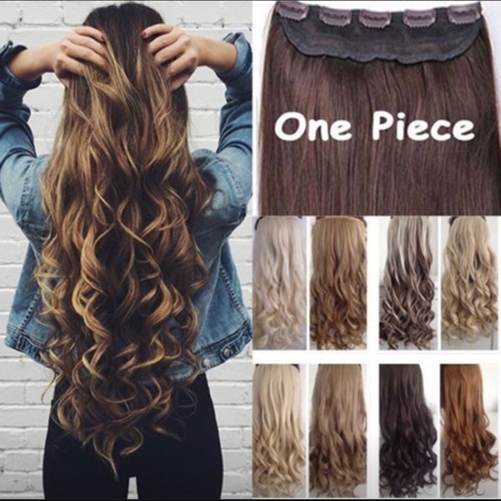 Womens Fashion Long Curly Hair Extension